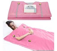 Couverture de sauna infrarouge, sauna pour la maison, 2 zones de chauffage indépendantes avec fermeture éclair, pour garder vos mains libres, couverture vapeur infrarouge pour sauna domestique avec