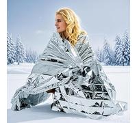 Couverture de secours en aluminium argenté, couvertures thermiques de survie en Mylar individuellement emballées, parfaites pour le plein air, la randonnée, la survie, les marathons ou les premiers