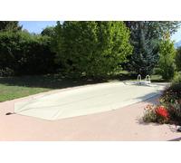 Couverture de Sécurité 4 Saisons Cov'Top - Piscine entre 2 x 4 m et 2,5 x 5 m - Beige
