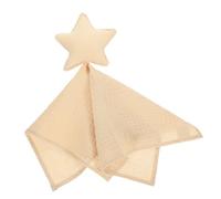 Couverture de Sécurité pour Bébé en Coton Khaki, Doudou Apaisant | Né, Toucher Sûr pour Saisir, Design Unique et Attrayant, Aide L’éveil des Gestes