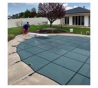 Couverture de sécurité pour Piscine, Couverture de sécurité en Filet Vert Robuste et Personnalisable pour piscines enterrées - 9,14 m, 7,32 m, 6,10 m, 4,88 m, 3,66 m, 2,44 m, 1,22 m - Protec