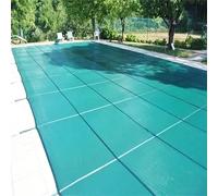 Couverture de sécurité pour Piscine Hors Sol, Couverture d'hiver élastique, Filet de sécurité de 7 m x 9 m, Protection en Maille Durable pour piscines enterrées/sur Plateforme, Verte, convie
