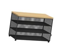 Couverture de service réutilisable en maille pour cuisine, table à manger, restaurant, maison - Noir - 48 x 26 x 31 cm
