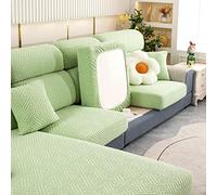 Couverture de siège de canapé Flexible, Housses de Coussin for canapé d'angle en L 1, 2 ou 3 Places, Multicolores, Plusieurs Tailles(Green,1-Seater(50-65cm))