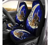 Couverture De Siège De Voitures Dog Love You to The Moon and Back Housse De Siege Voiture Universelles Housse De Sieges Auto Ajustement Housses De Siège De Voiture Avant 52X138 CM