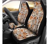 Couverture De Siège De Voitures Fox Terrier Dog Full Face Housse De Sieges Auto Universelles Housse De Siege Voiture Doux Protecteur De Sièges Auto pour SUV Berlines Compatibles avec 52X138 CM