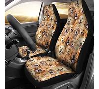 Couverture De Siège De Voitures Golden Retriever Dog Full Face Housse De Siege Voiture Universelles Housses De Siège De Voiture Avant Lavable en Machine Protecteur De Sièges Auto 52X138 CM