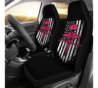 Couverture De Siège De Voitures Nurse Flag Pink Symbol Housse De Siege Voiture Universelles Housse De Sieges Auto Lavable en Machine Housses De Siège De Voiture Avant 52X138 CM
