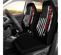 Couverture De Siège De Voitures Nurse Us Flag Vintage Housse De Siege Voiture Universelles Protecteur De Sièges Auto Colorée Housse De Sieges Auto pour Voitures Compatibles avec Auto 52X138 CM