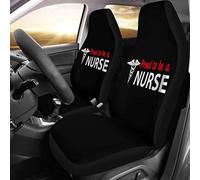 Couverture De Siège De Voitures Proud to Be A Nurse Protecteur De Sièges Auto Universelles Housses De Siège De Voiture Avant Lavable en Machine Housse De Sieges Auto 52X138 CM