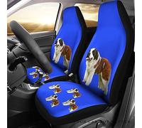 Couverture De Siège De Voitures St Bernard Dog Blue Background Housse De Sieges Auto Universelles Housses De Siège De Voiture Avant Antidérapantes Housse De Siege Voiture 52X138 CM