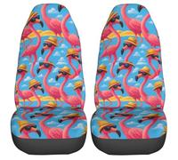 Couverture De Sièges Antidérapant Confort Housses De Siège Housse De Protection Sièges pour Monospaces Passager Camions, Plage Flamingo