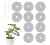Couverture De Sol Végétal - 10 Pièces De Protection De Jardinière Découpable | Avec Piquets Rond Protecteur Intérieur Contre Les Chats Écureuil Animaux Jardinage Mousse Extérieur Pot De Fleur Grille B