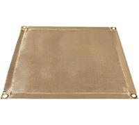 Couverture de soudage en fibre de verre avec aimant à œillet en laiton for la survie en cas d'urgence Couverture de soudage ignifuge(100x80cm)