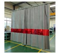 Couverture De Soudage Enduite De Silicone Avec Fenêtre De Visualisation, Couvertures De Soudage Ignifugées, Rideau De Soudage Industriel Pour Atelier, Cutter(Gray-0.5mm,5.5x2.5m/18x8.2ft)