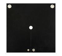 Couverture de soudage ignifuge résistante à la chaleur 982,2 °C avec ouverture découpée, tapis ignifuge en fibre de carbone avec bouton pression 30 x 30 cm, noir