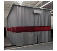 Couverture de soudage robuste 10 x 2,5 m / 32.8x8.2ft - Séparateur industriel ignifuge pour protection d'atelier, vision rouge, tissu enduit durable, idéal pour soudeurs et coupeurs