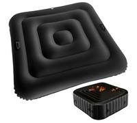 Couverture de Spa Gonflable, Couvercle de Spa carré en PVC 53 Pouces avec poignée, Coupe-Vent et imperméable à la Pluie pour Patio terrasse d'arrière-Cour, Couverture carrée