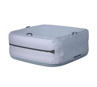 Couverture de Spa Gonflable Couverture de Spa Carrée avec Poignée à Glissière et Boucle Réglable Couvercle Coupe-Vent et Anti-Pluie pour Patio Terrasse d'arrière-Cour