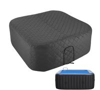 Couverture de Spa Gonflable isolée, Couvercle de Protection Thermique pour Spa, Couverture d'hiver Pliable avec rétention de Chaleur, Protection de extérieure pour baignoires gonflables de