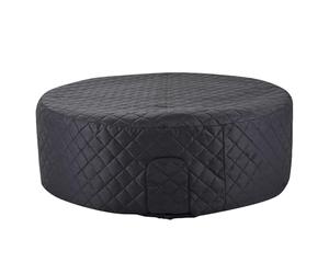 Couverture de Spa, retenue de Chaleur Thermique isolée, Bouclier d'hiver Gonflable de 57 Pouces, économie d'énergie en Mousse rembourrée, Accessoire de Spa avec Conception Pliable, Couvercle pour
