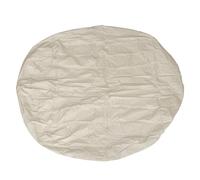 Couverture de Spa Ronde Beige en Polyester Taffetas 190 | Étanche, Technologie de Placage Argenté, pour Piscine Gonflable, Usage Intérieur et Patio