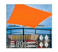 Couverture de Sunshade Sail imperméable Shade Shade Sail Sun-Shelter Houvings Recangle Rectangle Tissu de Sunshade Wit