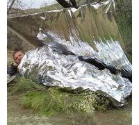 Couverture De Survie Et De Sauvetage D'Urgence Étanche, Couverture Thermique En Aluminium, Tente Pliante De Premiers Secours, Abri De Camping, Couverture Militaire