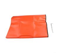 Couverture de survie portable réfléchissante pour camping en plein air avec œillets d'angle pour sécuriser l'installation de l'abri (orange)
