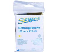Couverture de survie SENADA 210 x 160 cm Protection contre la chaleur et le froid pour les premiers secours, 1 paquet