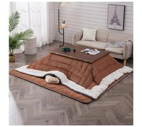 Couverture de table avec chauffage électrique pour la maison, ensemble de table de sol futon de meubles japonais, poêle chauffant Tatami de chambre à coucher, table basse en bois chauffante pour les p