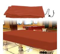 Couverture De Table De Billard Imperméable,8 9ft Housses De Table De Billard Avec Cordon Et Sac De Rangement Housse Table Anti-uv Durable for Billard Table Rectangle ( Color : Brown , Size : 112*62*7.