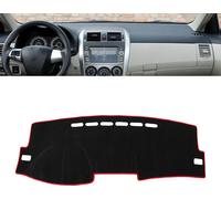 Couverture de Tableau de Bord de Voiture Antidérapante, Noir, Rouge, Tapis de Protection pour Tableau de Bord, pour Toyota Corolla 2009 – 2013