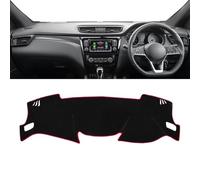 Couverture de tableau de bord Pour Nissan Pour Qashqai J11 2014 2015 2016 2017 2018 2019 2020 Couverture De Tableau De Bord De Voiture Tapis Antidérapant Tapis D'instrument DashMat(A RHD Red Side)
