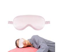 Couverture de teinte de sommeil oculaire - masques pour les yeux avec sangle réglable pour dormir | Couverture oculaire Soft Satin Blindfold | Masque pour les yeux black0ut doux pour hommes
