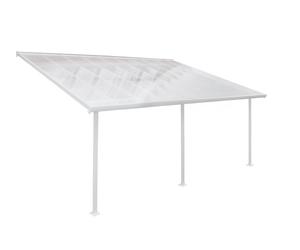 Couverture de terrasse Feria Palram - Auvent 4 x 6,06 m blanc