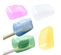 Couverture de tête de brosse à dents - Cape de brosse | 5 pièces Nettoyage des dents de couleur aléatoire | Chapelle de | Étui de protection subtile pour les voyages à la maison Camping en