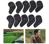 Couverture De Tête De Club De Golf, Couvre-Chef De Putter, Pilote, Hybride Pu, À Col Long, À Manches