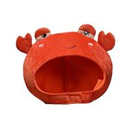 Couverture De Tête De Crabe Chapeau Dames Chapeaux De Fantaisie Chapeau De Crabe Costume De Cosplay Chapeaux De Poisson Crabe En Peluche Chapeau De Homard Chiffon Rouge BESTYASH