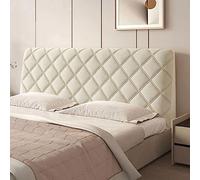 Couverture De Tête De Lit Couvre De Tête De Lit En Peluche Courte Antipoussière Élastique Housse De Tête De Lit Pour Simple Double King Tête De Lit Protecteur Dorsal Décor De Chambre(160cm,Beige1)