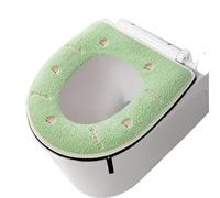 Couverture de toilette et couvercles de réservoir Flannel Toilet Seat Cover 38 x 43 cm Multicolor(Green)