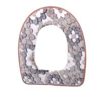 Couverture de toilette et couvercles de réservoir Toilet Seat Cover Flannel Multicolor 44x36cm 1Pc(Coffee)
