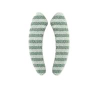 Couverture de toilette et couvercles de réservoir Toilet Seat Cover Multicolor Stripe 36x9cm Crystal Velvet(Green)
