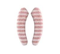 Couverture de toilette et couvercles de réservoir Toilet Seat Cover Multicolor Stripe 36x9cm Crystal Velvet(Pink)