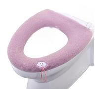 Couverture de toilette et couvercles de réservoir Toilet Seat Cover Pad Multicolor 30x30cm(Pink)