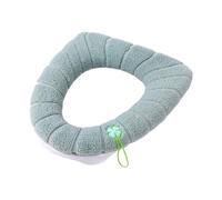 Couverture de toilette et couvercles de réservoir Universal Toilet Seat Cushion Cover Multicolor(Green With Handle)