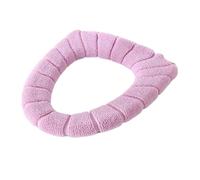 Couverture de toilette et couvercles de réservoir Universal Toilet Seat Cushion Cover Multicolor(Pink)