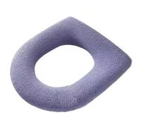 Couverture de toilette et couvercles de réservoir Warm Knitting Toilet Seat Cover for Winter Multicolor 36x44cm(Purple)