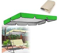Couverture de toit ouvrant Hollywood, remplacement 164 x 114 cm, 2 places, étanche universel for balançoire jardin(Green)