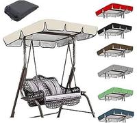 Couverture de toit pivotant Hollywood, imperméable, remplacement universel, auvent solaire 2-3 places, for une installation facile(Beige,190x132x15cm)